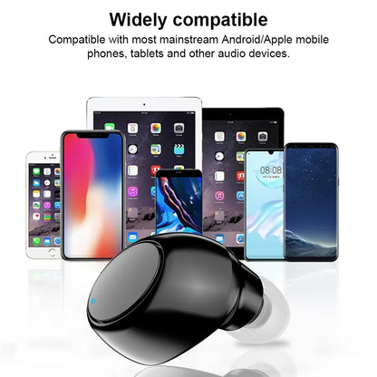 X6 Single-Side Headset Mini Bluetooth Sports Invisible Headset Car Single-Ear In-Ear 5.0 Small Headset Beauty World Shop