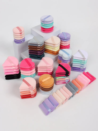 5-10-20-30-50-100 random cotton powder puff bags. Random colors and shapes. Made of ultra-soft velvet, specially designed for sh Beauty World Shop