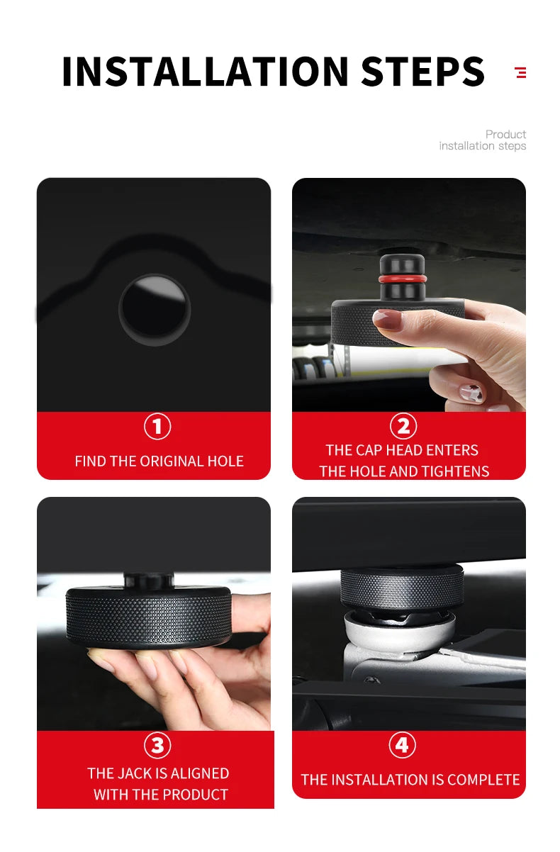 USVOTOV Upgraded Lifting Jack Pad for Tesla Model 3/Y/S/X Accessories Sturdy Rubber Pucks Adapter Protect Car Original Battery Beauty World Shop