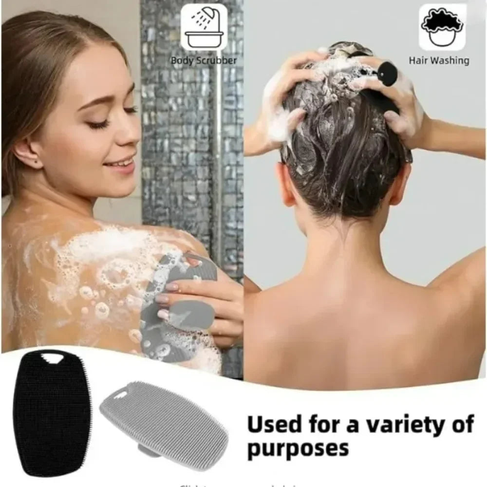 1pc Soft Silicone Body Cleansing Brush For Exfoliation Convenient Practical Easy To Clean Pamper Yourself Silicone Bath Brush Beauty Trend Shop