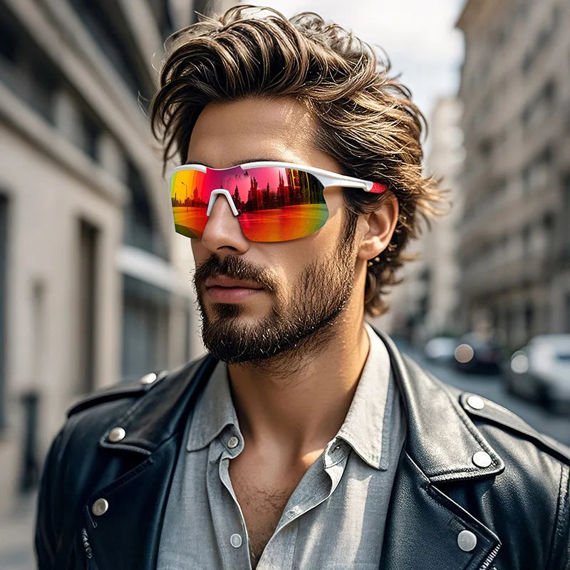1/2/8pcsPolarized Cycling Sunglasses Outdoor Sport Cycling Riding Running Skiing Goggle Windproof Fishing Eyewear for Men Women Beauty World Shop