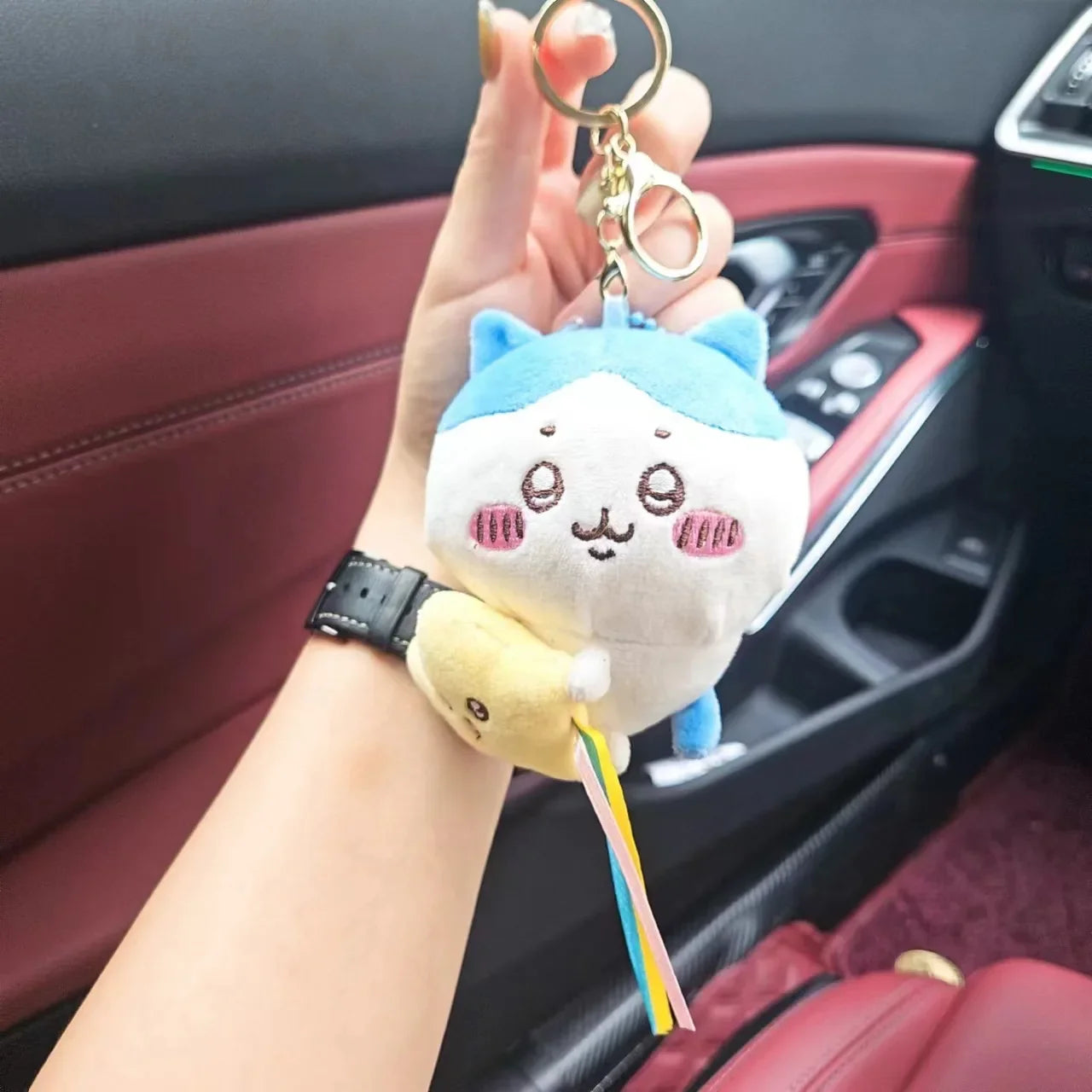 Chiikawa Plush Doll Pendant Star Hugging Series Hachiware USAGI Cute Cartoon Keychain Hanging Keychain Plush Doll Accessories Beauty World Shop