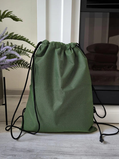 Foldable Drawstring Backpack, Lightweight, Simple and Fashionable Sports Backpack, Unisex Beauty World Shop