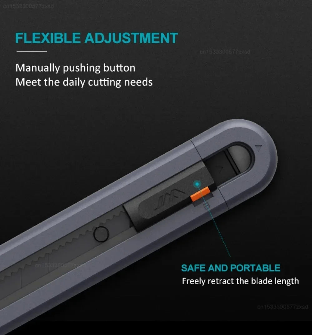 Jimihome 0.79inch Stretch Utility Knife Paper Cutters Carbon Steel Blades Pocket Knife with Safety Lock Handicraft Tool Beauty World Shop