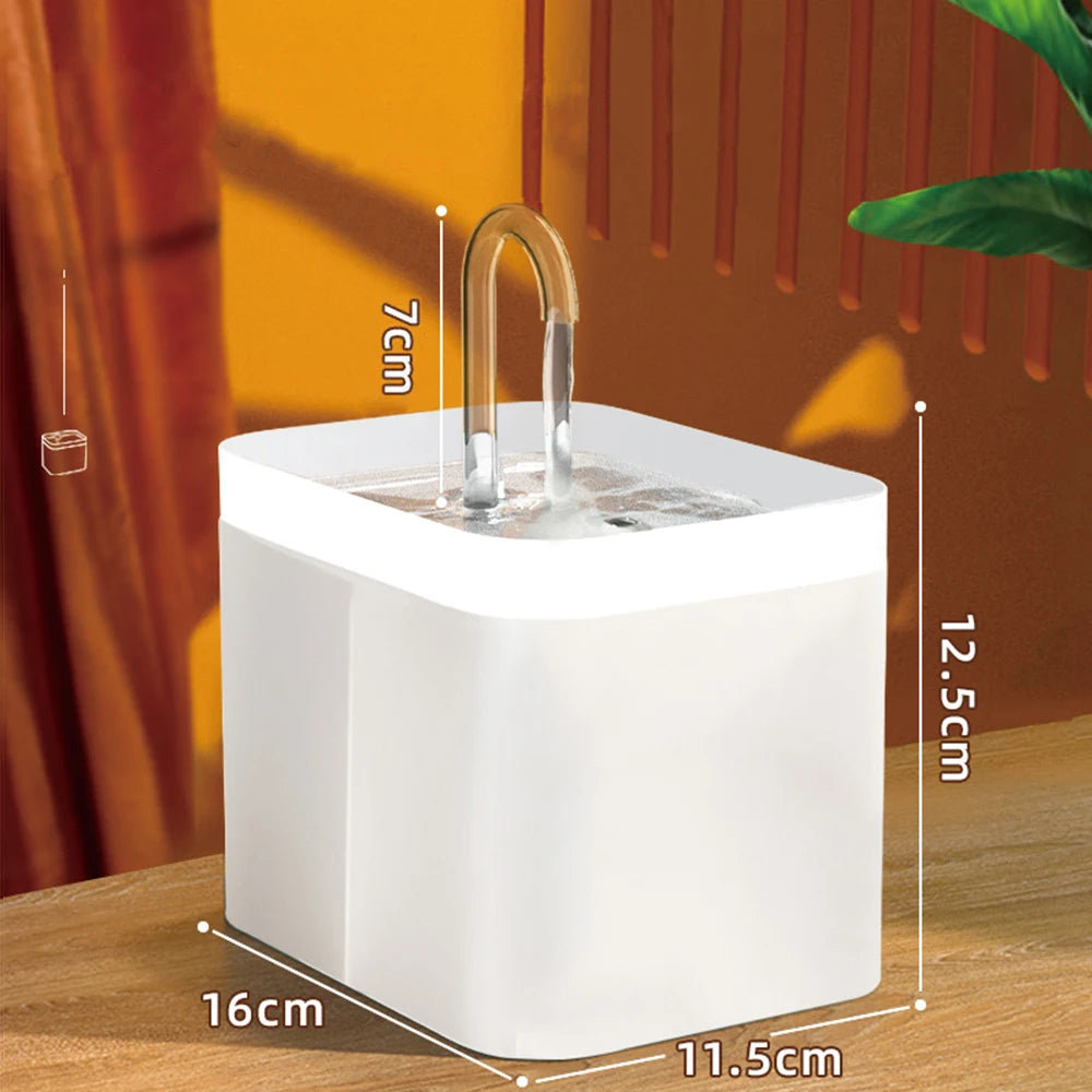 Ultra-Quiet Cat Water Fountain Filter Smart Automatic Pet Dog Water Dispenser&Burnout Prevention Pump1.5L Recirculate Filtrin Beauty World Shop