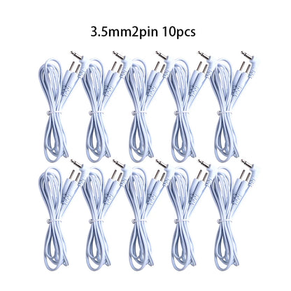 2/4 Pins Head 2.5/3.5mm Plug Type Electrode Cable Line Wire For Tens Acupuncture Electrical Nerve Muscle Stimulator Beauty World Shop