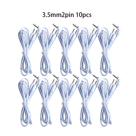 2/4 Pins Head 2.5/3.5mm Plug Type Electrode Cable Line Wire For Tens Acupuncture Electrical Nerve Muscle Stimulator Beauty World Shop