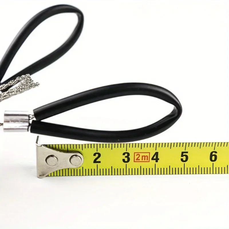 1PC portable stainless steel wire saw with finger handle, Pocket Manual chain saw for outdoor camping hiking survival Beauty World Shop