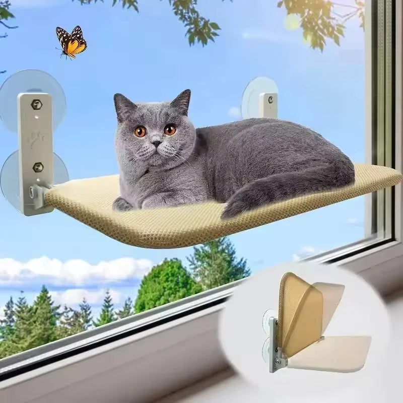 Cat Hammock Super Suction Cup Swing Winter Sun Can Be Removed And Washed Mattress Windowsill Glass Hanging Bed Pet Supplies Beauty World Shop