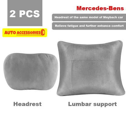 Car Headrest Neck Support Seat / Maybach Design S Class Soft Universal Adjustable Car Pillow Neck Rest Cushion High Quality Beauty World Shop