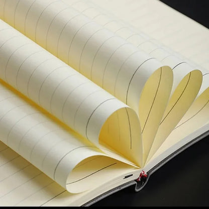 A5 A6 Sheepin Notebook Leather Office Journal Diary Notepad Stationery Student Class Lined NoteBook 160 Pages/240 Pages Beauty World Shop
