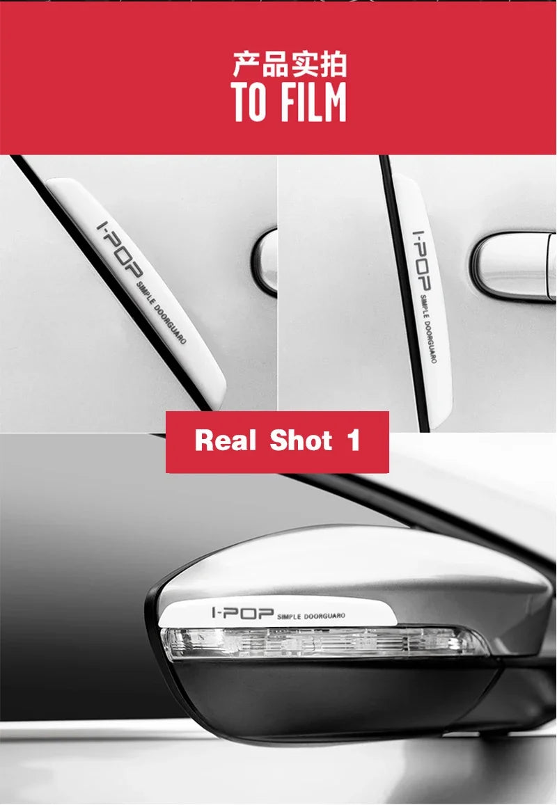 6Pcs Car Door Edge Guards for Audi BMW Mercedes Auto Buffer Trim Molding Scratch Protector Crash Bar Beauty World Shop