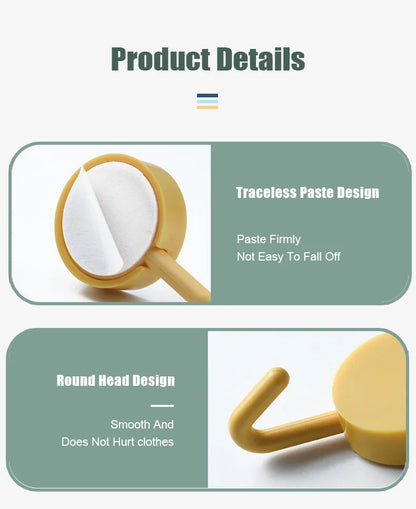 10PCS Self Adhesive Wall Hook Strong Without Drilling Coat Bag Bathroom Door Kitchen Towel Hanger Hooks Home Storage Accessories Beauty World Shop