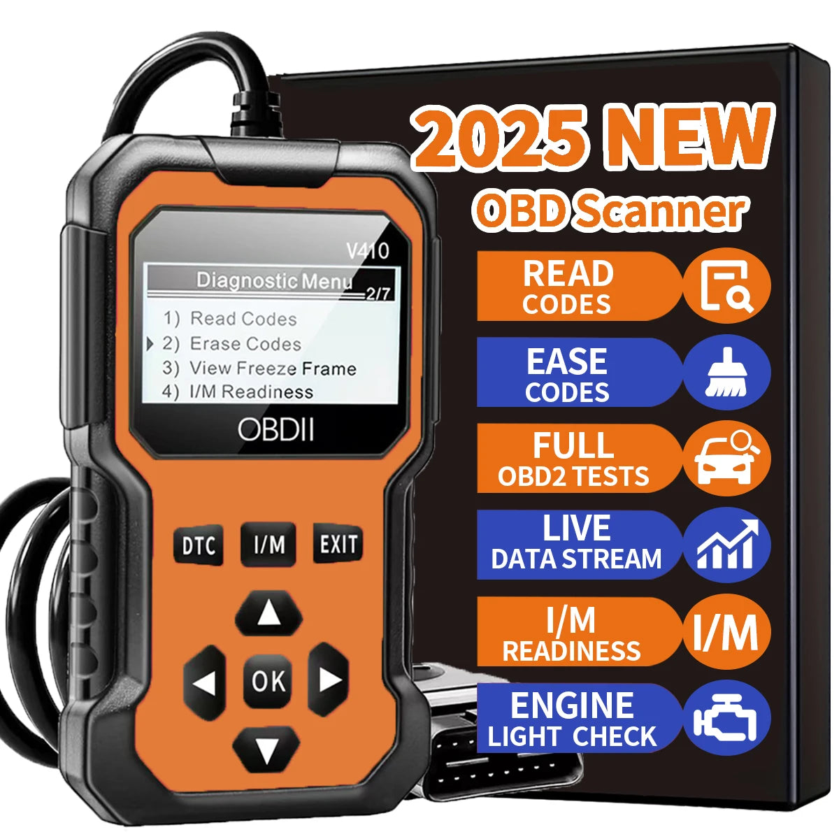 Car Obd2 Scanner Diagnostic Tool Code Reader Engine Fault Code Reader Scanner Can Diagnose All Obd Ii Protocol Cars since 1996 Beauty World Shop