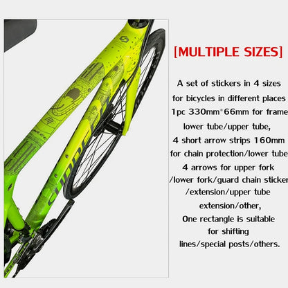 ENLEE The New Removeable Sticker Road Bicycle Paster Guard Cover 3D MTB Mountain Bike Scratch-Resistant Protect Frame Protector Beauty World Shop