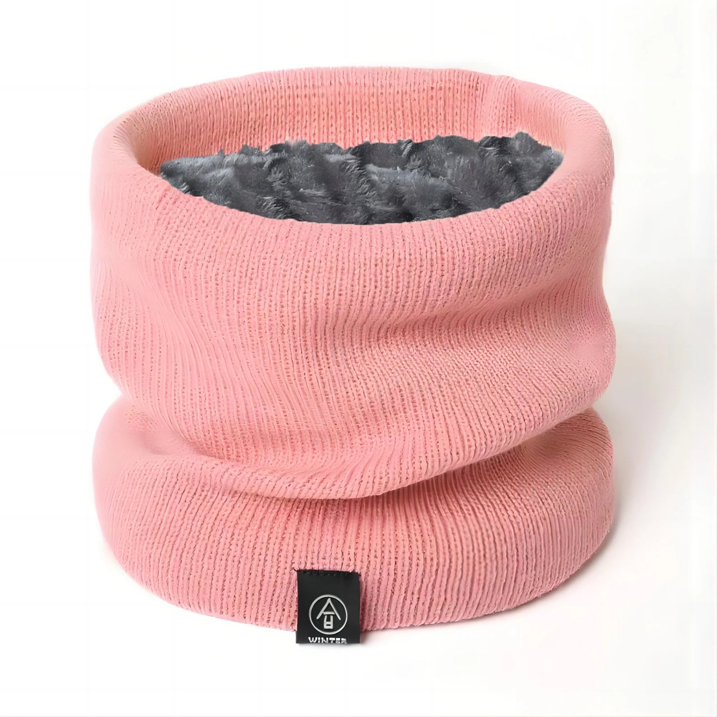 Winter Knitted Scarf Warm Cashmere Like Unisex Neck Warmer for Women Men Solid Color Snood Ring Scarf Fashion Thick Scarf Beauty Fashion