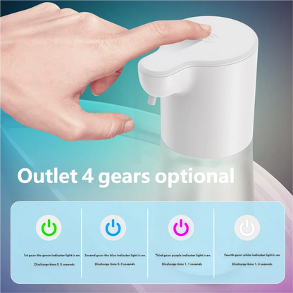 HOMEFISH Smart Sensor Automatic Soap Dispenser 350ml USB Charging Contactless Soap Foam Dispenser Hand Sanitizer Machine Beauty World Shop