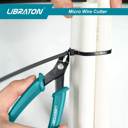 LIBRATON Micro Wire Cutter Precision Electronics Flush Cutter and Side Cutting Pliers Clean Cut for Model Jewelry Model Kits Beauty World Shop