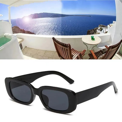 Retro Small Square Sunglasses Men and Women Trendy European and American Fashion Street Shot Sunglasses UV Proof Glasses Beauty World Shop