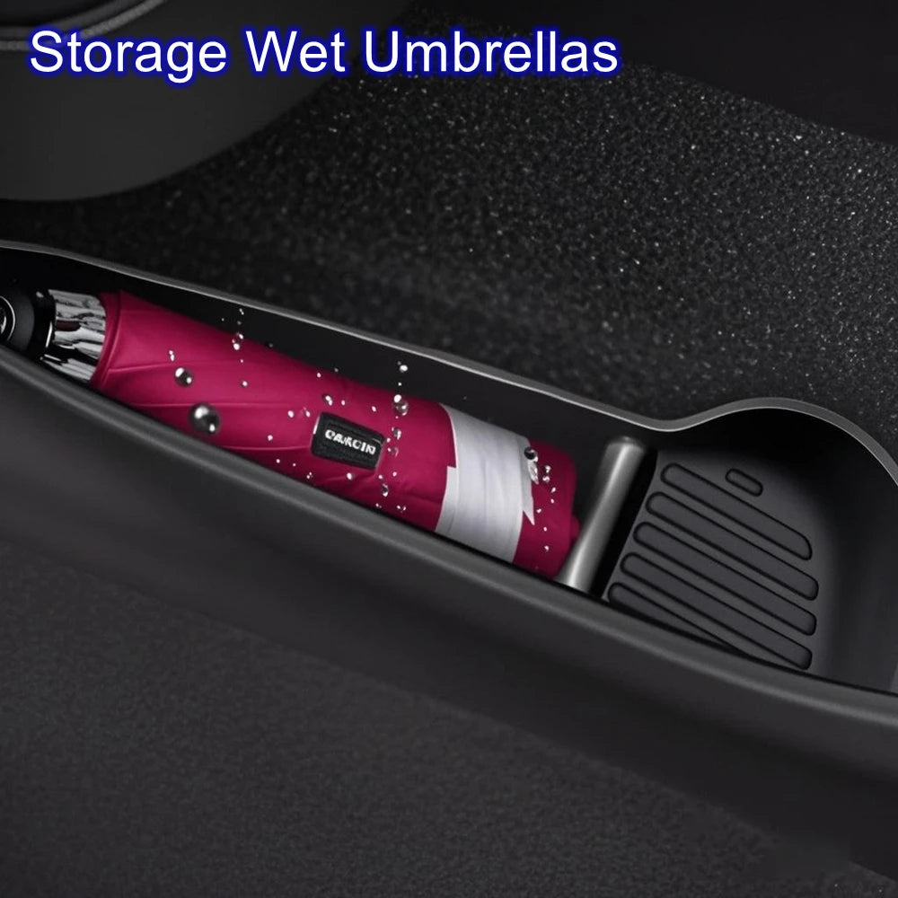 Car Door Side Storage Box for 2025 2026 Model 3 Y Juniper Door Organizer Tray Accessories Slot Pockets Insert Protector Mats Pad Beauty World Shop