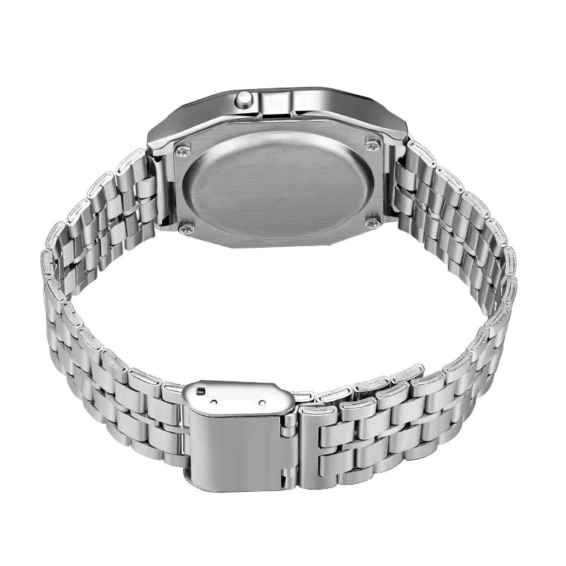 F91W Non-Waterproof Steel Band Watch For Women, Men, Business Clock, Multi-Functional LED Digital Sports Watch, Electronic Clock Beauty World Shop