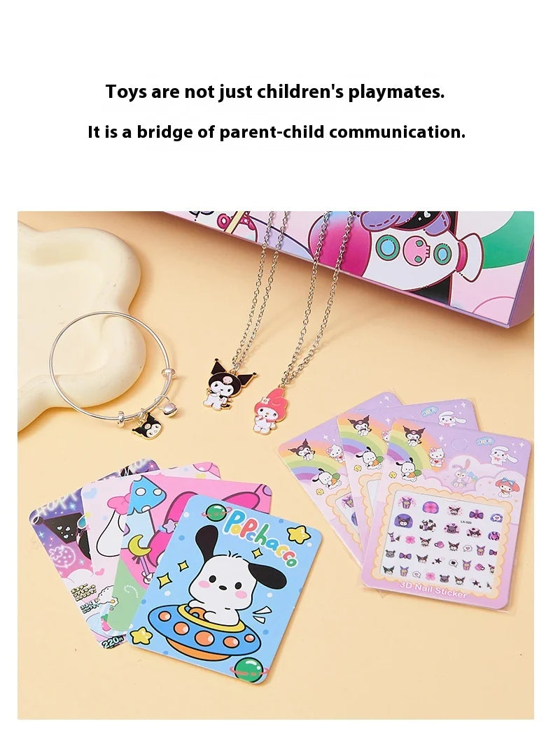 Cute Kuromi Cinnamoroll Melody Christmas Advent Calendar Kawaii Random Figure Ornament Anime Cartoon Keychain Kids Toy Gift Beauty World Shop