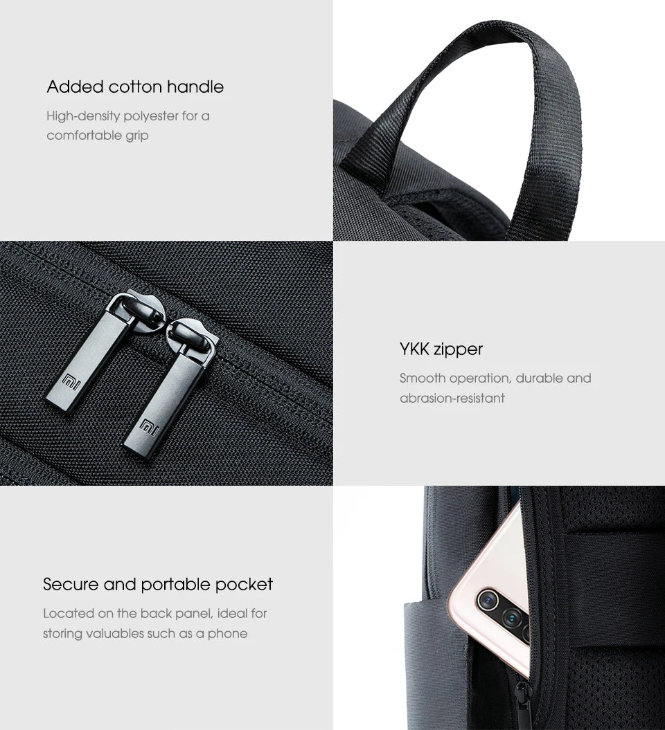 Xiaomi Classic Business Backpack 2 Fashion Laptop Bag for Men and Women Travel Large Capacity Backpack Beauty World Shop