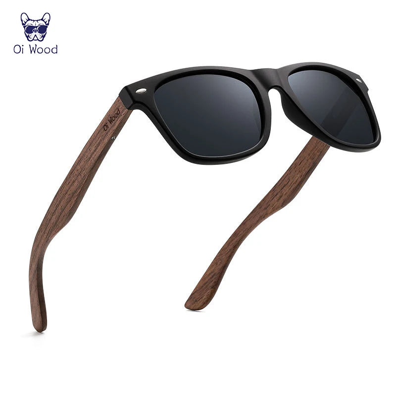 Oi Wood Brand Natural Wooden Sunglasses Men Polarized Fashion Sun Glasses Original Wood Oculos De Sol Masculino New TR90 Frames Beauty World Shop