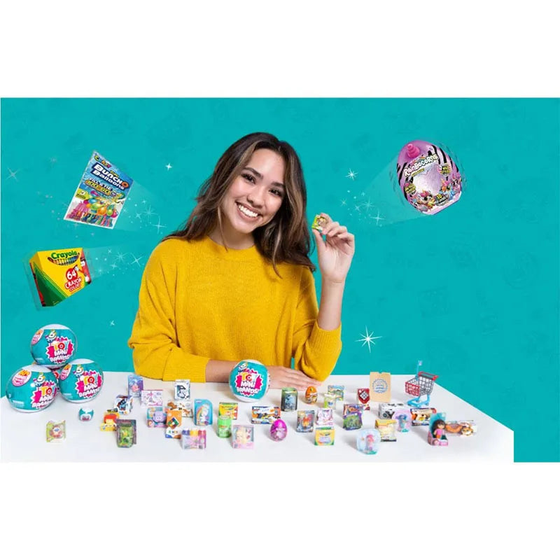 5 Surprise Mini Brands Series 1 by ZURU Mystery Real Miniature Collectible Toy Capsule Anime Figure Toy Birthday Surprise Gift Beauty World Shop