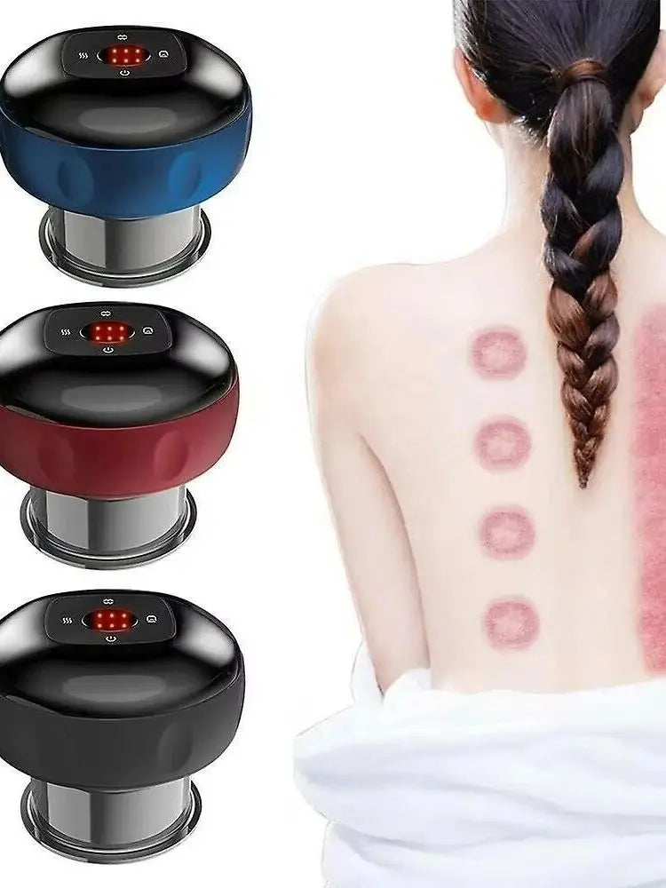 Rechargeable Electric Vacuum Cupping Set Wireless 6/12 Level Skin Scraping Massage Guasha Tool for Household Use Beauty World Shop