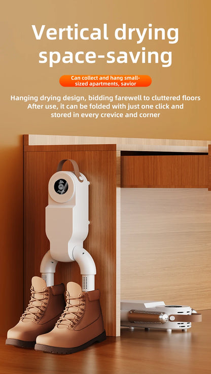 HOMEFISH Intelligent Shoe Dryer Quick Drying Deodorizing Sterilizing Adjustable Timer Household Shoe Warmer And Heater Beauty World Shop