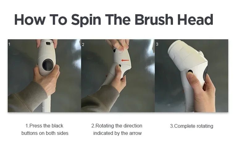 8-in-1 Multifunctional Electric Cleaning Brush Bathroom Kitchen Brush Cleaning With LED NightLight Rotatable Household Brush