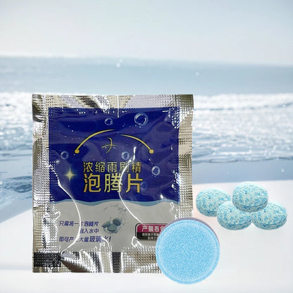 200-10pcs Solid Cleaner Car Windscreen Cleaner Effervescent Tablet Auto Wiper Glass Solid Cleaning Concentrated TabletsDetergent Beauty World Shop
