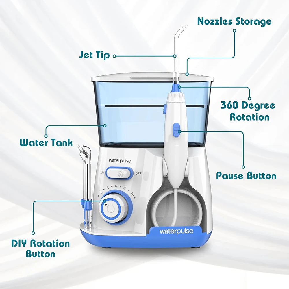 Oral Irrigator Dental Water Flosser for Teeth High Pressure Electric Dental Irrigator Water Flosser Mouth Washing Machine 800ML Beauty World Shop