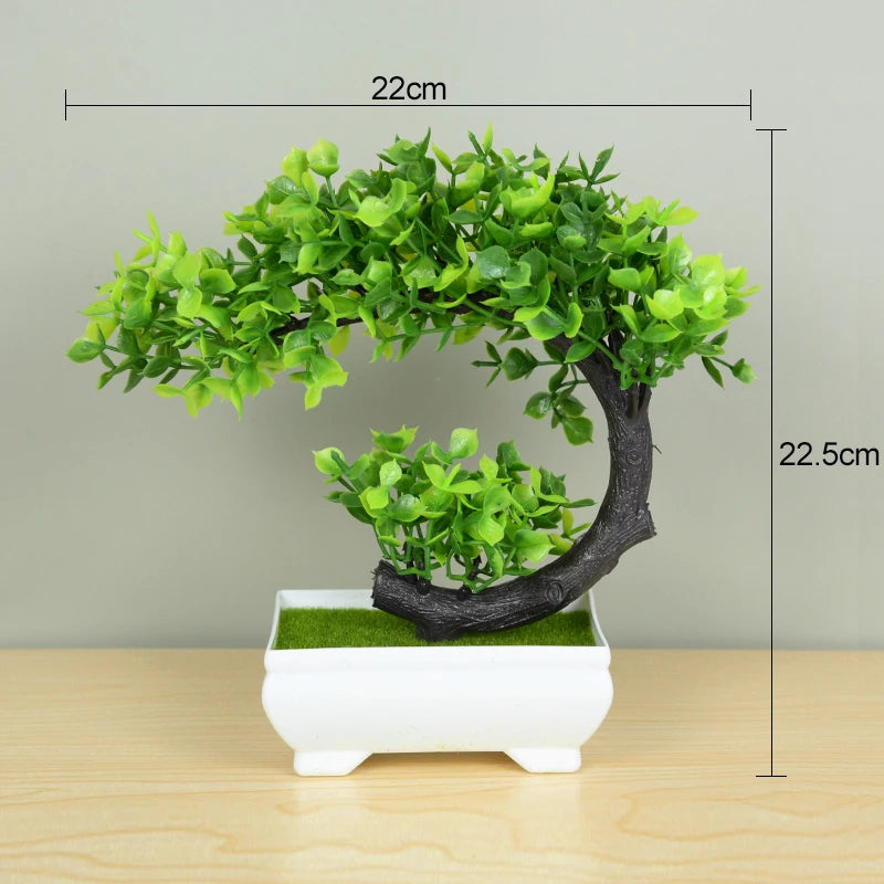 Artificial Plants Bonsai Small Tree Pot Fake Plant Flowers Potted Ornaments For Home Room Table Decoration Hotel Garden Decor Beauty World Shop