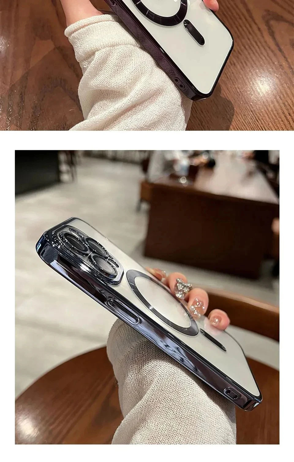 Plating Soft TPU Full Lens Protect Case for iPhone 13 14 12 11 15 Pro Max Plus Magsafe Magnetic Phone Case Wireless Charge Cover Beauty World Shop