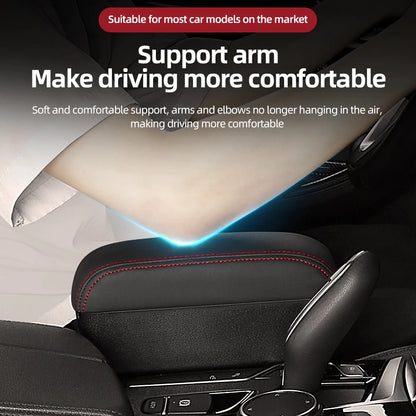 Height Adjustable Car Center Console Gap Storage Organizer with Liftable Tray Elbow Support Armrest Pad for SUV Sedan Beauty World Shop