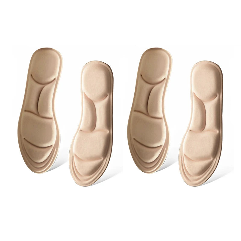 1/2/4/16Pairs 5D Massage Memory Foam Insoles For Shoes Sole Breathable Cushion Sport Running Insoles For Feet Orthopedic Insoles Beauty World Shop