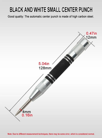 2pc Spring Type Automatic Center Punch Locator Glass Striker Window Breaker Punch Centering Punch Punch Tool Beauty World Shop