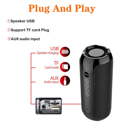 Portable Wireless Bluetooth Speaker Blutooth Music Sound Box For Caixa De Som Blootooth Subwoofer Radio FM Handfree Bass System Beauty World Shop