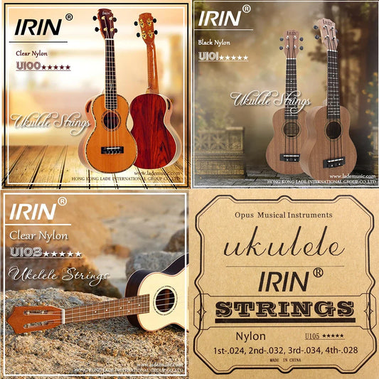 IRIN Professional Ukulele Strings Black Clear Nylon Strings Colorful Ukulele Strings Stringed Instrument Parts Accessories Beauty World Shop