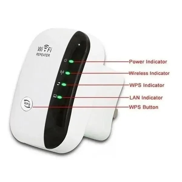 Wireless Signal Booster Wifi Extender Small Steamed Bun Network Repeater Ap Broadband Home Router Signal Amplification Extension Beauty World Shop