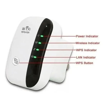Wireless Signal Booster Wifi Extender Small Steamed Bun Network Repeater Ap Broadband Home Router Signal Amplification Extension Beauty World Shop