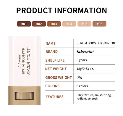 Foundation Skin Tint Balm Skin Tint Stick Waterproof Nourishing Solid Tinted Serum  Face Tinted Face Contour Stick Makeup Beauty World Shop