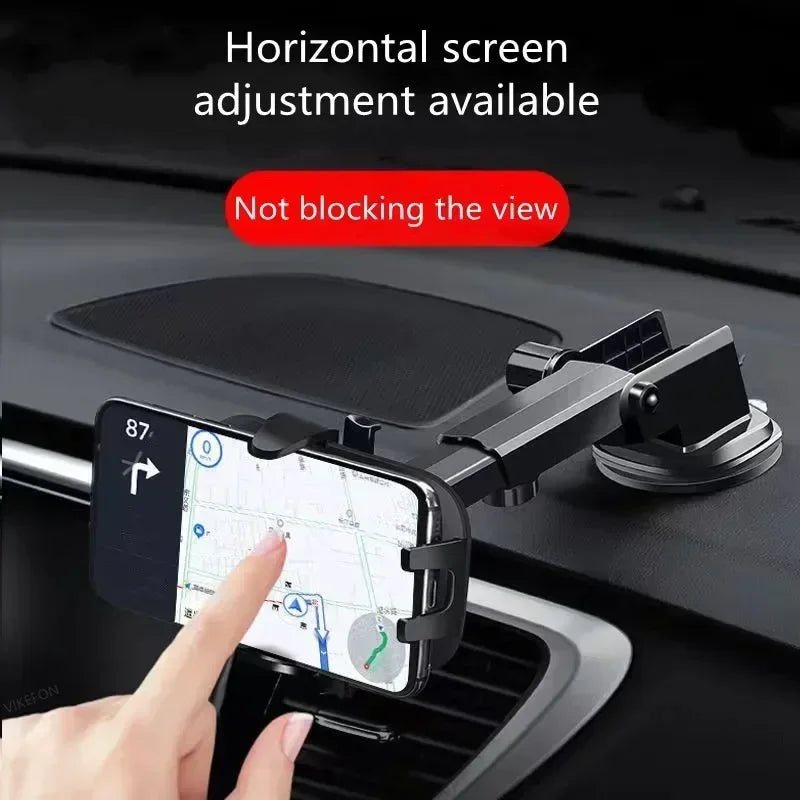 360° Windshield Car Phone Holder Car Dashboard Mobile Cell Support Bracket Universal Sucker for iPhone 16 15 14 Samsung Xiaomi Beauty World Shop