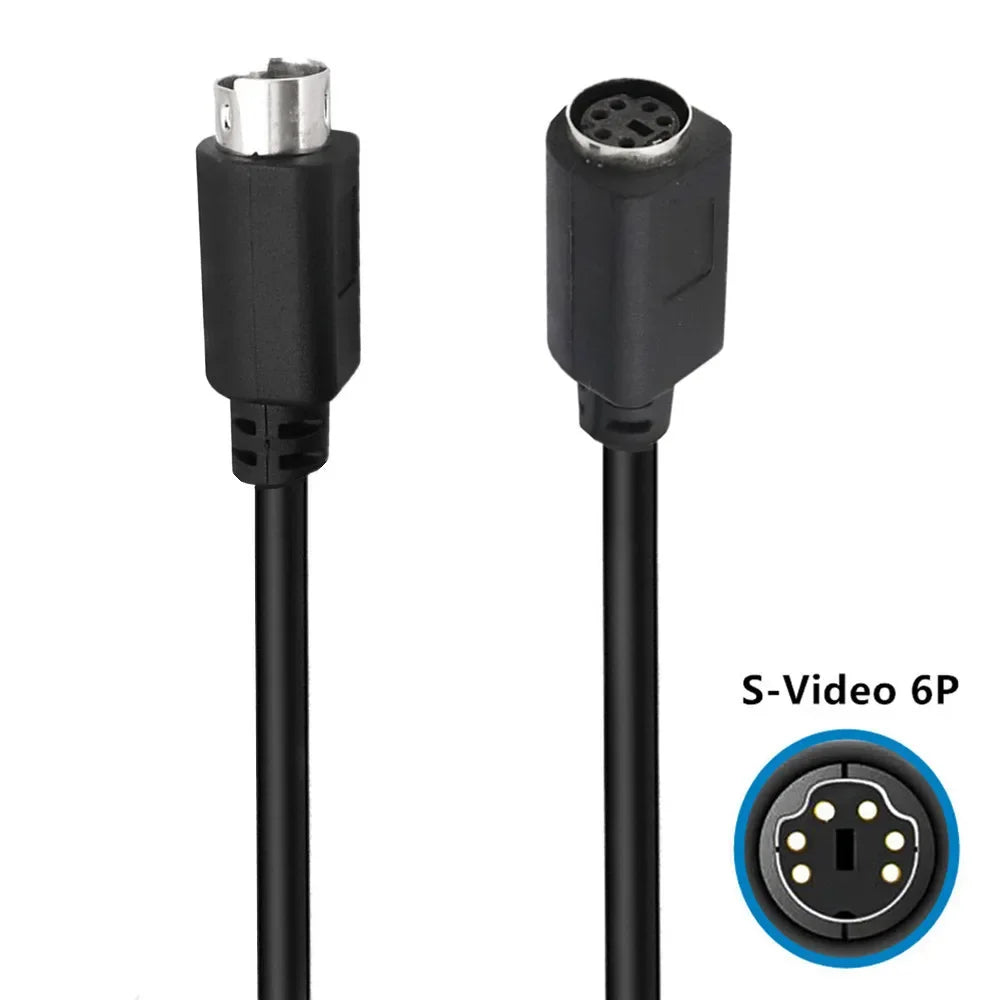 Mini DIN 6-Pin Adapter Cable 6 Pin  PS/2 PS2  Data Cable Male to Male to Female Straight and Elbow Mini DIN 6Pin
