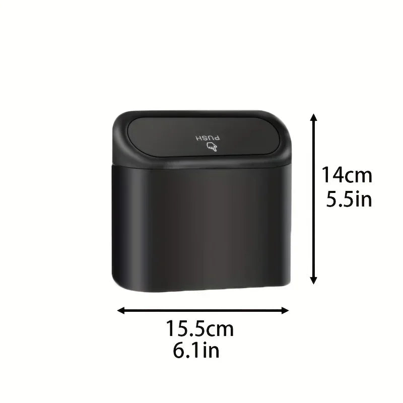 Car Trash Can (with Lid) Contains 60 (300) Garbage Bags, Small Car Trash Can, Leak-proof Mini Car Accessories Beauty World Shop