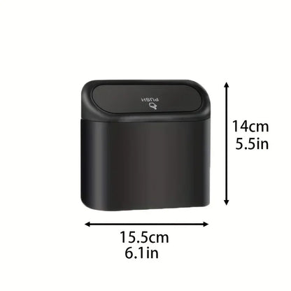 Car Trash Can (with Lid) Contains 60 (300) Garbage Bags, Small Car Trash Can, Leak-proof Mini Car Accessories Beauty World Shop