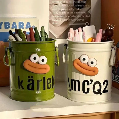 1 Pcs Cartoon Desk Organizer - Cute Stationery Storage for Pen/Pencil Office Home Study Simple Design Pen/Pencil Holder Beauty Trend Shop