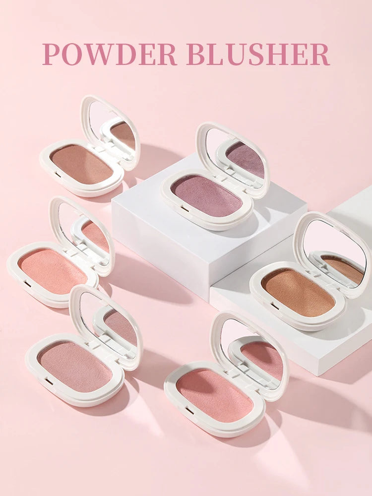 Single Color Blush Silky Texture High Color Rendering No Powder Feeling Low Saturation Long-lasting Natural Matte Blush Cream Beauty World Shop